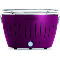 photo LotusGrill - Portable Standard Charcoal Barbecue with USB Cable - Purple + 2 Kg Natural Coal 2